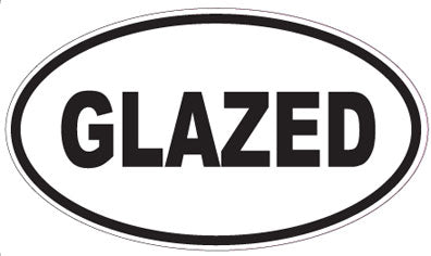 GLAZED - Oval Sticker