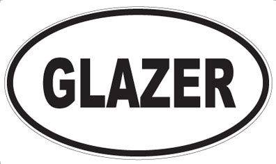 GLAZER - Oval Magnet