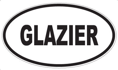 GLAZIER - Oval Magnet