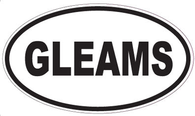GLEAMS - Oval Sticker