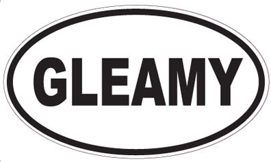 GLEAMY - Oval Sticker