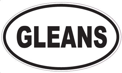 GLEANS - Oval Sticker