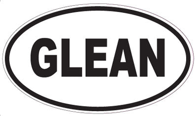 GLEAN - Oval Magnet