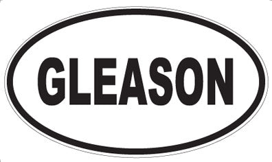 GLEASON - Oval Magnet