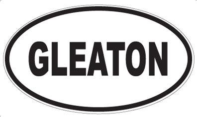 GLEATON - Oval Magnet