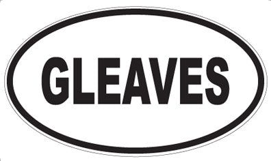 GLEAVES - Oval Magnet