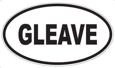 GLEAVE - Oval Magnet