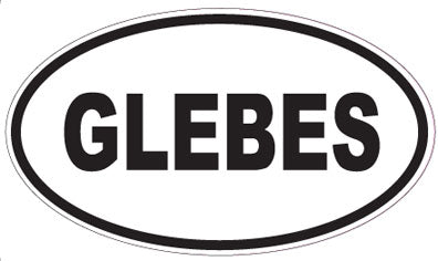 GLEBES - Oval Sticker