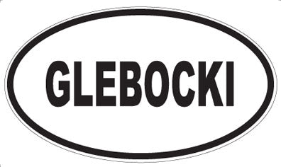 GLEBOCKI - Oval Magnet
