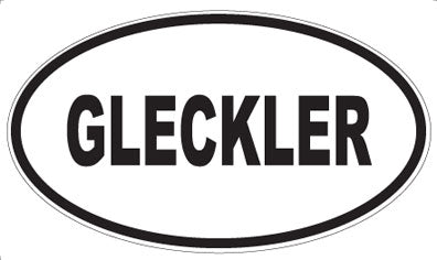 GLECKLER - Oval Magnet