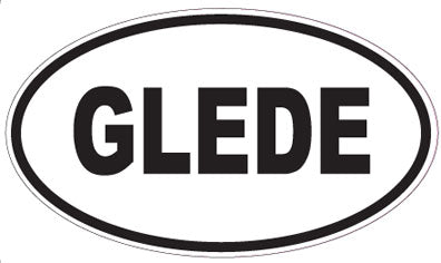 GLEDE - Oval Sticker