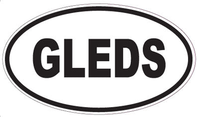 GLEDS - Oval Sticker