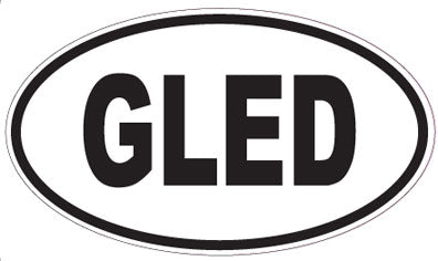 GLED - Oval Sticker