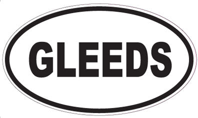 GLEEDS - Oval Sticker