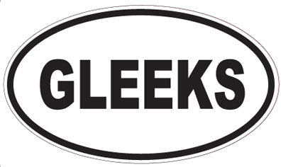 GLEEKS - Oval Sticker