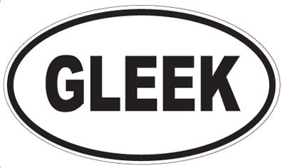 GLEEK - Oval Magnet