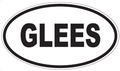GLEES - Oval Sticker