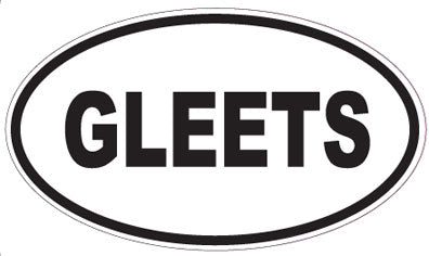 GLEETS - Oval Sticker