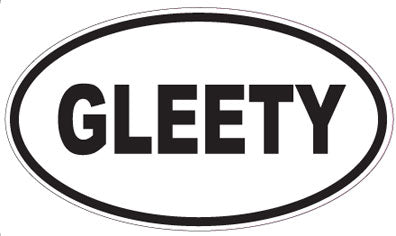 GLEETY - Oval Sticker