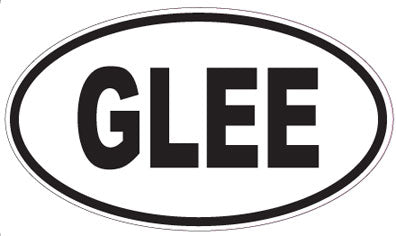 GLEE - Oval Sticker