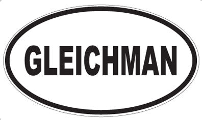 GLEICHMAN - Oval Magnet