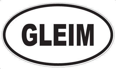 GLEIM - Oval Magnet