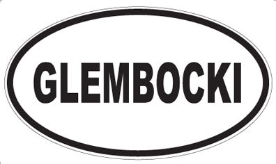 GLEMBOCKI - Oval Magnet