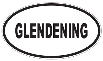 GLENDENING - Oval Magnet