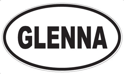 GLENNA - Oval Sticker