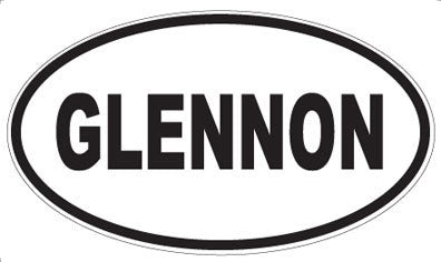 GLENNON - Oval Magnet