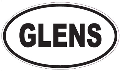 GLENS - Oval Sticker