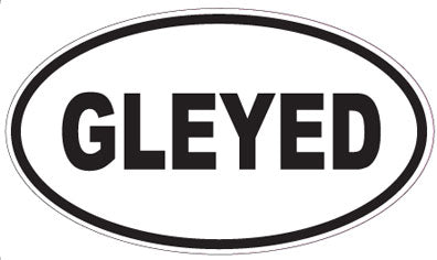 GLEYED - Oval Sticker