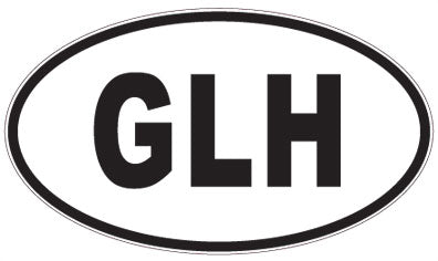 GLH - 3 Letter Initials Oval Magnet