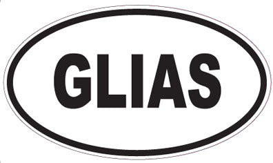 GLIAS - Oval Sticker