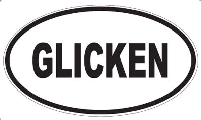 GLICKEN - Oval Magnet