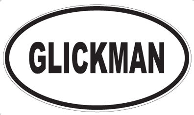 GLICKMAN - Oval Magnet