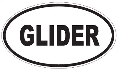 GLIDER - Oval Sticker