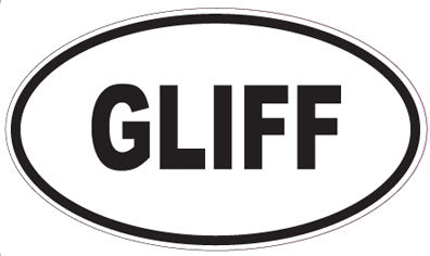 GLIFF - Oval Sticker