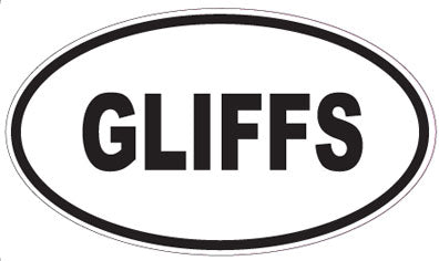 GLIFFS - Oval Sticker
