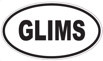 GLIMS - Oval Sticker