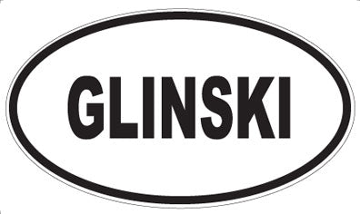 GLINSKI - Oval Magnet