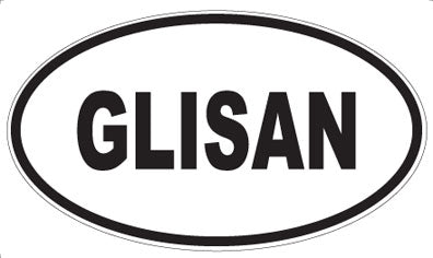 GLISAN - Oval Magnet