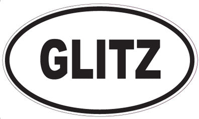 GLITZ - Oval Sticker