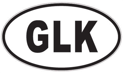 GLK - 3 Letter Initials Oval Magnet