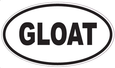GLOAT - Oval Sticker