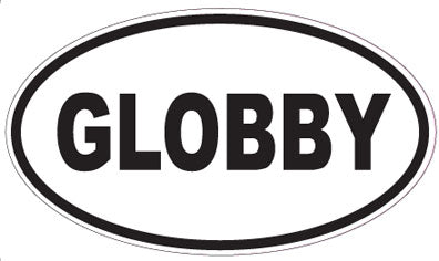 GLOBBY - Oval Sticker