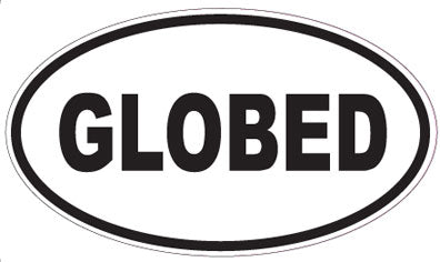 GLOBED - Oval Sticker