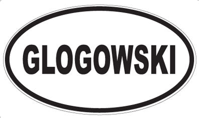 GLOGOWSKI - Oval Magnet