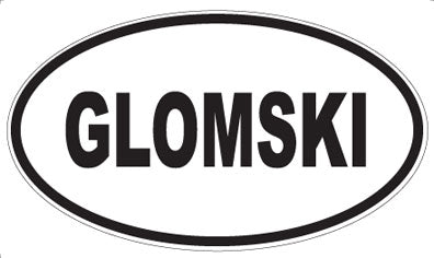 GLOMSKI - Oval Magnet