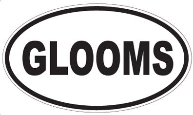 GLOOMS - Oval Sticker